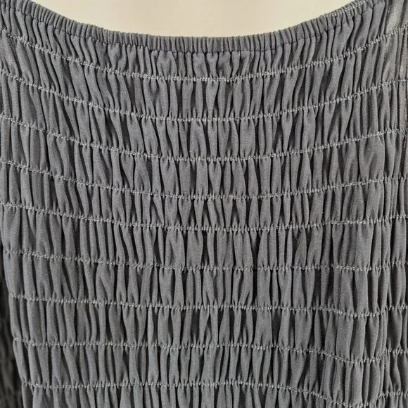 Lane Bryant Navy Ombre Floral Maxi Dress 22/24 2X Smocked Boho Beach Sundress - Picture 5 of 16